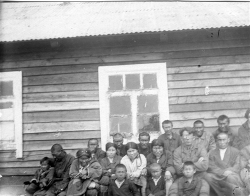 After war 1914-1918. Anti-Malaria expedition. Members of the Koriaks ...